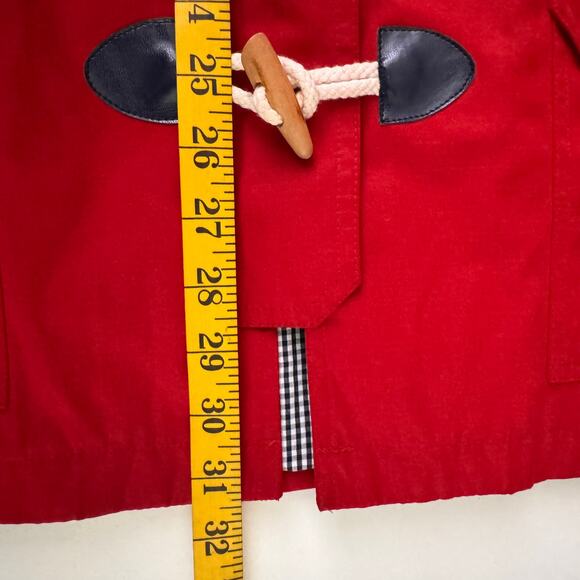 ALFRED DUNNER Coat Jacket 14 Nautical Barn Gingham Lining Toggle & Zip Closure - Picture 16 of 16